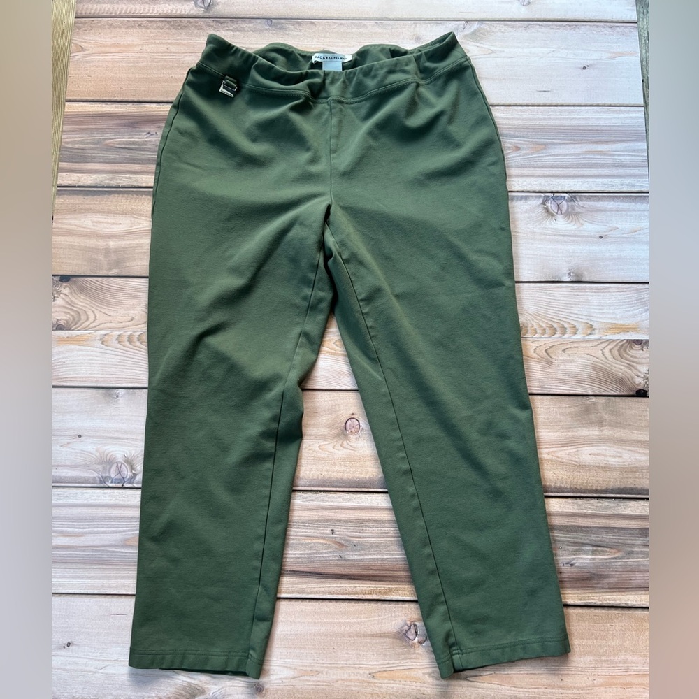 Zac & Rachel Women’s Olive Green Pants Plus Size